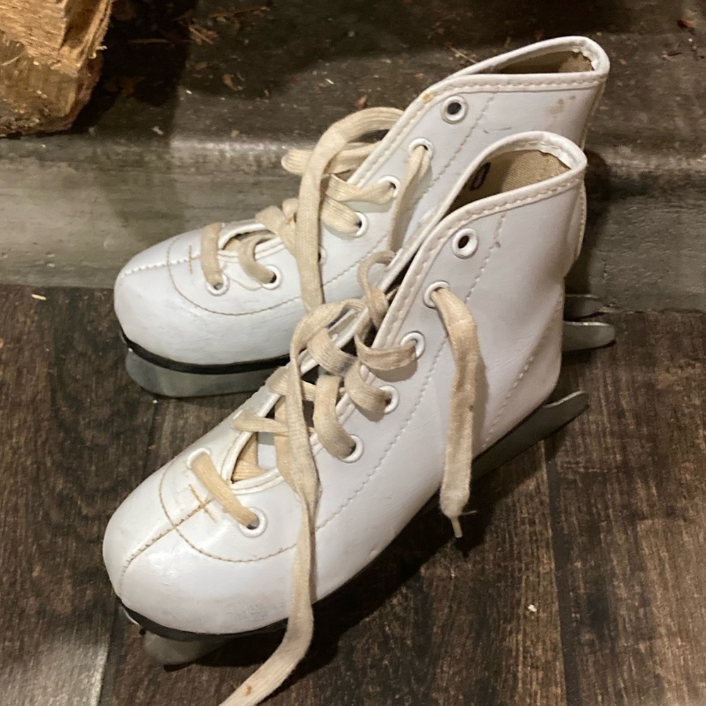 Kids | ice skates white (size 10Y) dual blades - Picture 2 of 7